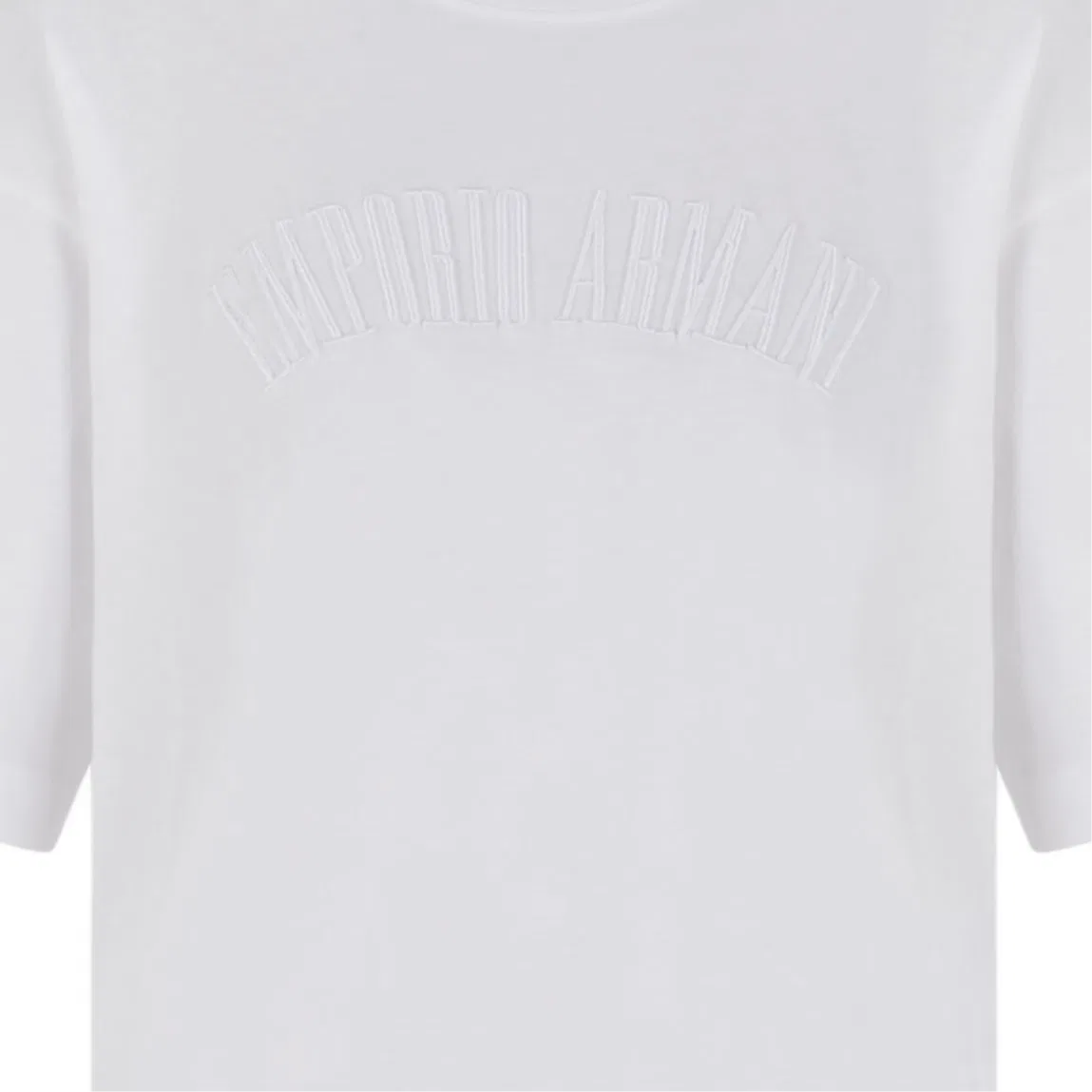 Футболка Supima Jersey с вышивкой Icon Logo EMPORIO ARMANI, White — фото 3