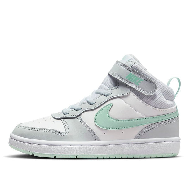 

Кроссовки court borough mid 2 'pure platinum mint foam' Nike, серый