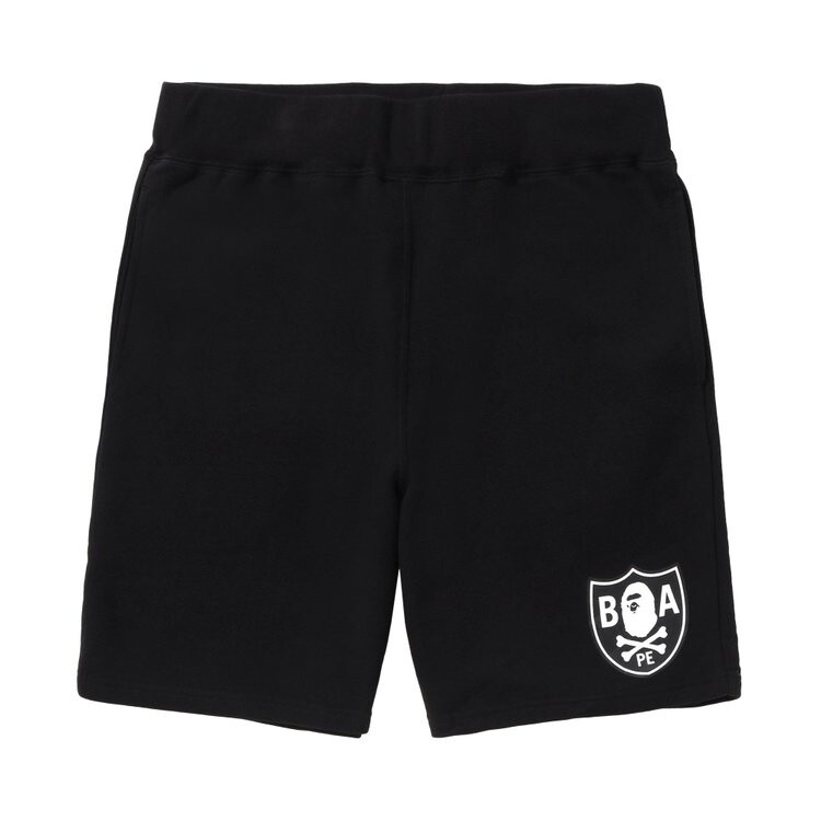 

Шорты BAPE Color Ape Crossbone One Point Sweat Shorts, черный