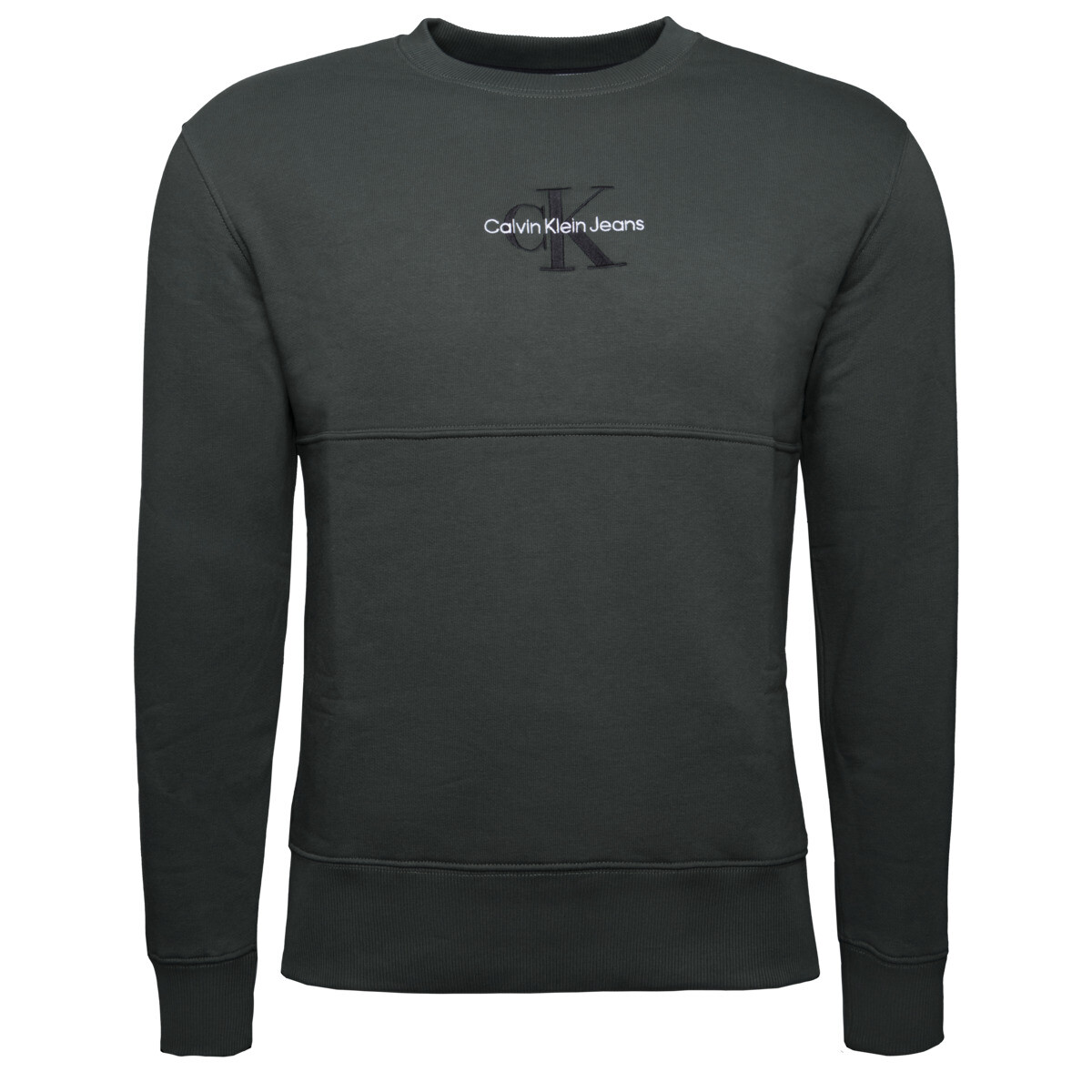 

Толстовка Calvin Klein Jeans Monologo Crew Neck, темно-зеленый