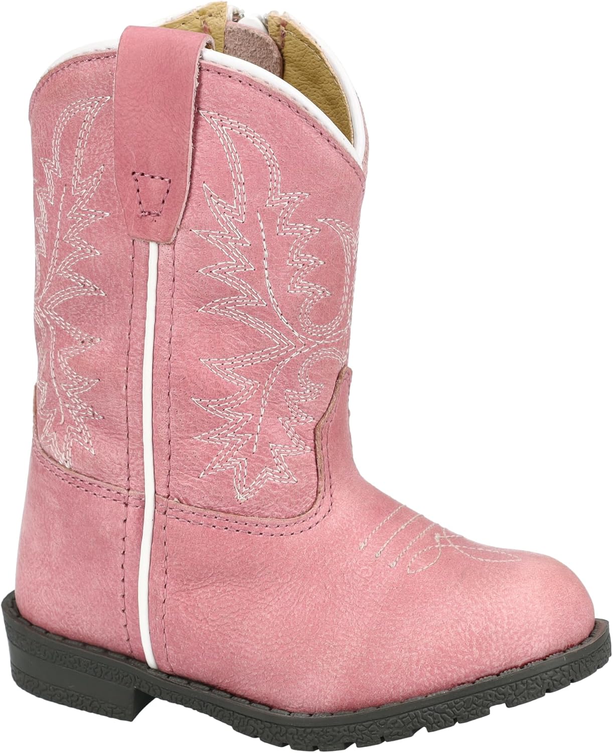 Детские ковбойские сапоги Smoky Mountain Western Girls Hopalong из кожи с молнией розовые 3423T Smoky Mountain Boots — фото 4