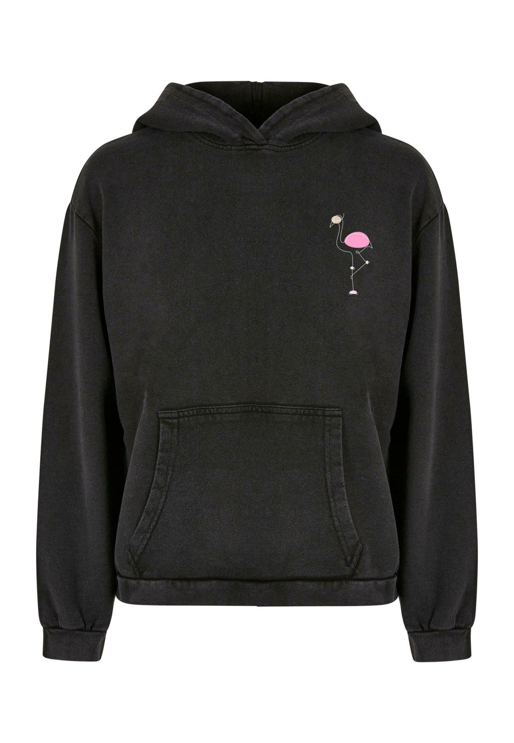 

Толстовка с капюшоном FLAMINGO ACID WASHED Merchcode, черный
