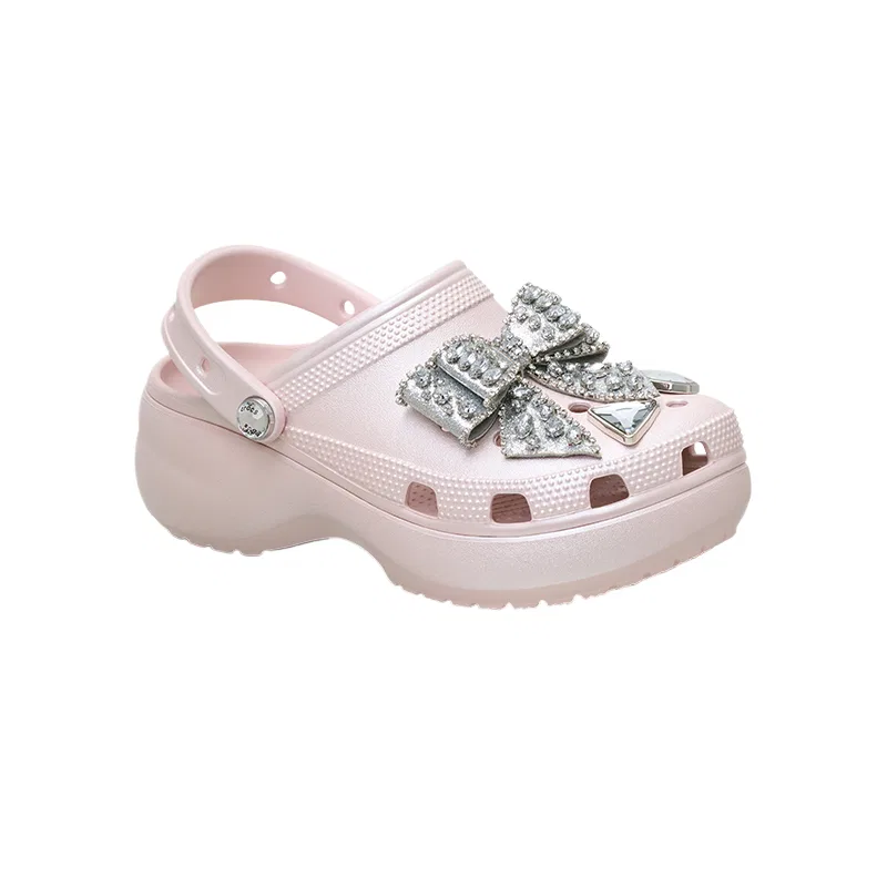 Сабо детские кроссовки Crocs Quartz Pink — фото 4