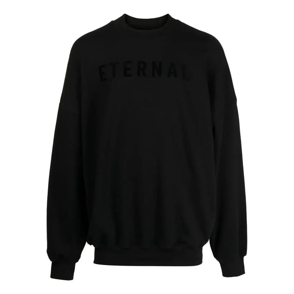 

Толстовка fw22 eternal fleece crewneck 'black' Fear Of God, черный