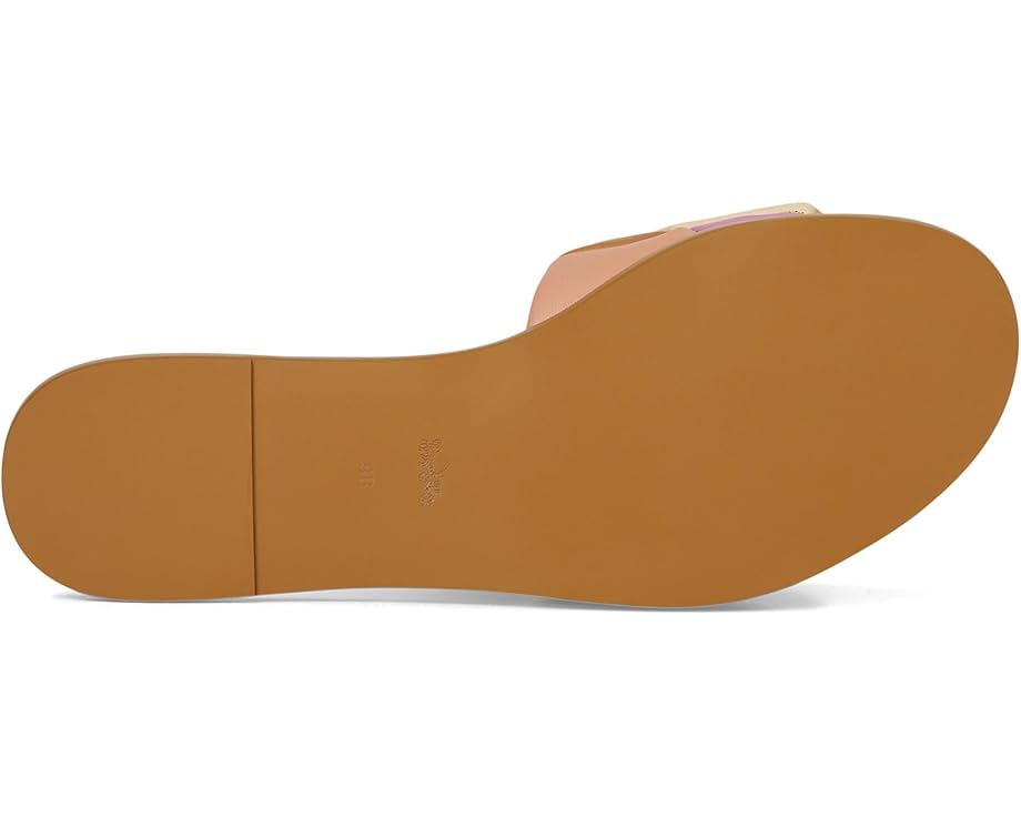 Сандалии COACH Holly Quilted Patchwork Leather Sandals, цвет Honey Brown/Multi — фото 3