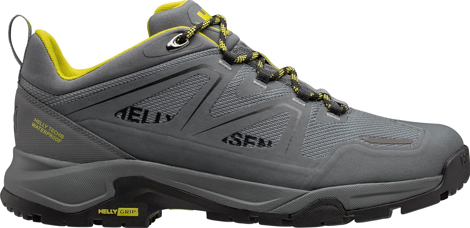 Helly-Hansen Cascade Low HT мужские водонепроницаемые ботинки для походов - прочная обувь для активного отдыха, легкие и удобные трейловые ботинки Helly Hansen, 965 Charcoal/Mid Grey — фото 3