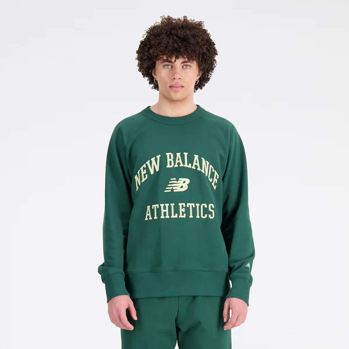 

NB ATHLETICS Мужская толстовка New Balance, цвет Verde Bosque
