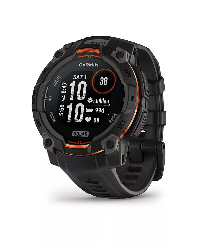 

Часы Instinct 3, 45mm Solar, Black/Black Garmin, черный
