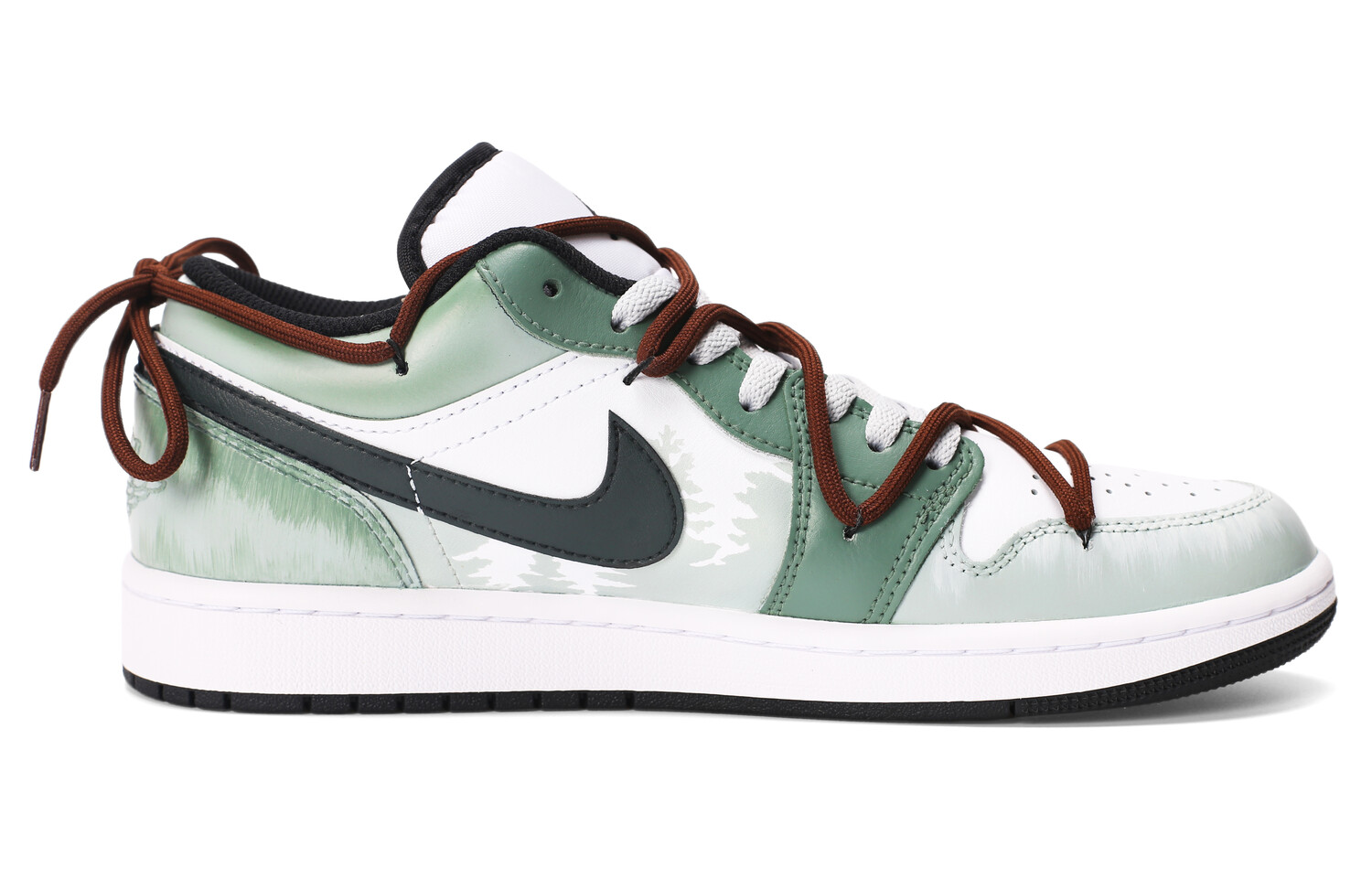 

Кроссовки Air Jordan 1 Vintage Basketball Shoes Men Low-top Green, светло-серый