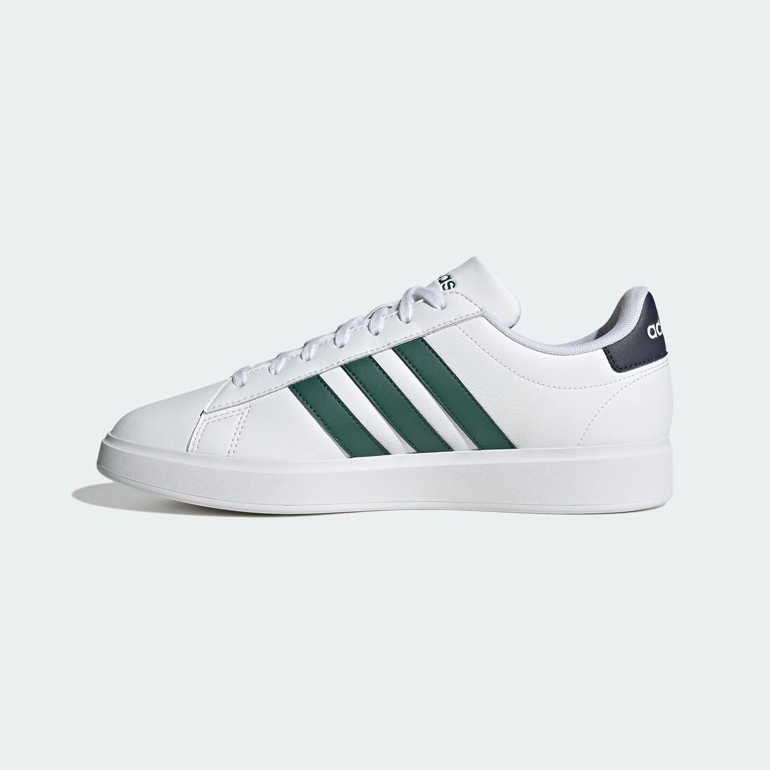 Мужские кроссовки Adidas Grand Court 2.0, белый/зеленый/темно-синий — фото 2