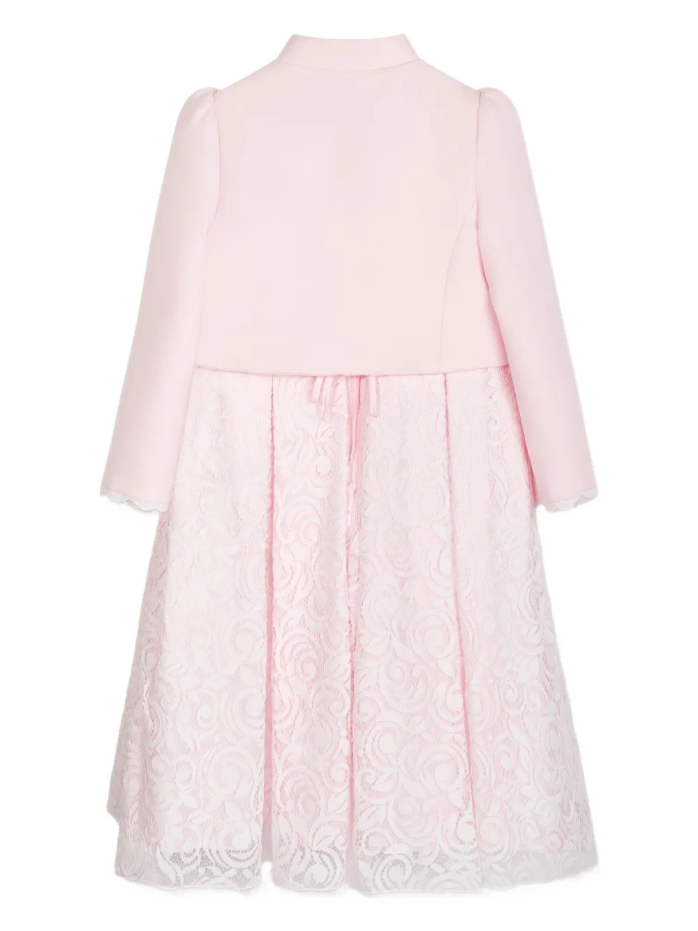 Платье с кружевом и складками Dress & Fleur, розовый — фото 4