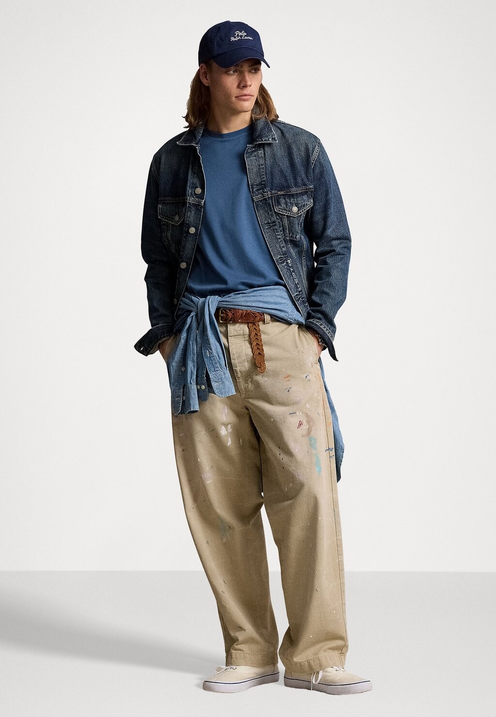 

Базовая футболка CUSTOM SLIM FIT SOFT COTTON T-SHIRT Ralph Lauren, темно-синий