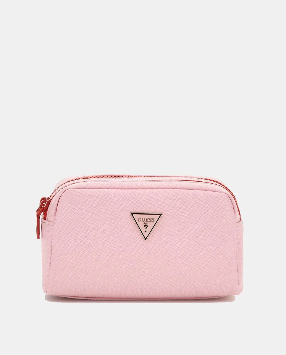 

Косметичка с двойной молнией Guess, розовый