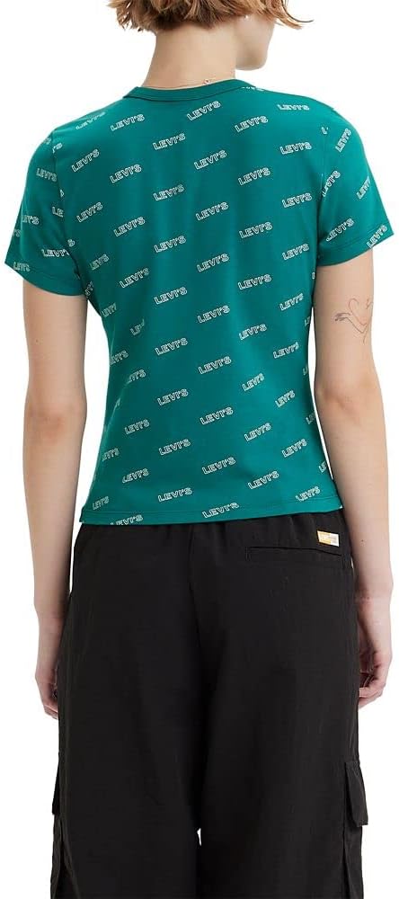 Женская футболка с принтом Levi's (также доступна в размере Plus), (New) Jewel Green Pattern — фото 2