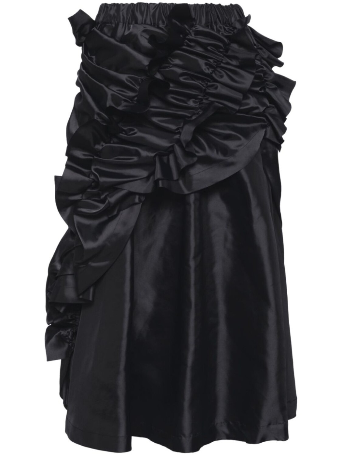 

Noir Kei Ninomiya юбка со сборками и оборками, черный