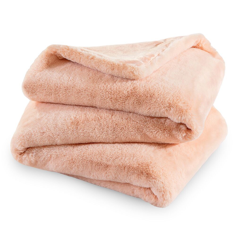 

Одеяло из искусственного меха Bare Home, цвет Blush Fur
