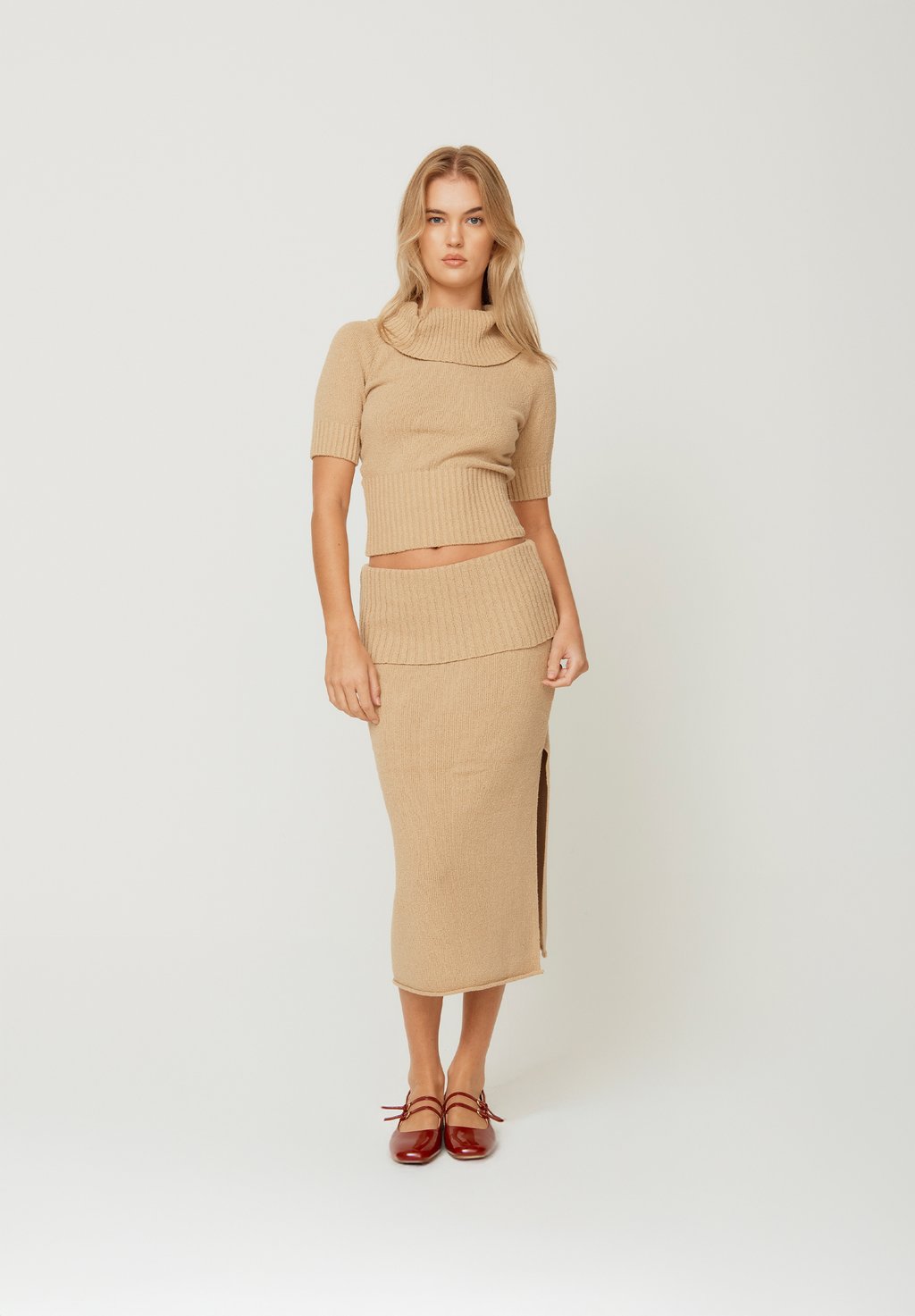 

Юбка-карандаш COURTNEY TOWELLING SKIRT House of Sunny, светло-коричневый