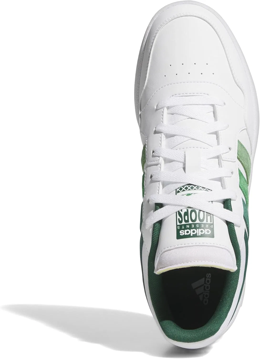 Мужские кроссовки Adidas Hoops 3.0 Low Classic Vintage, Cloud White Collegiate Green — фото 4