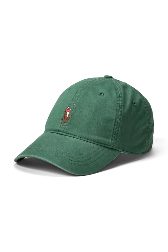 

Хлопковая кепка с козырьком Polo Ralph Lauren, серый