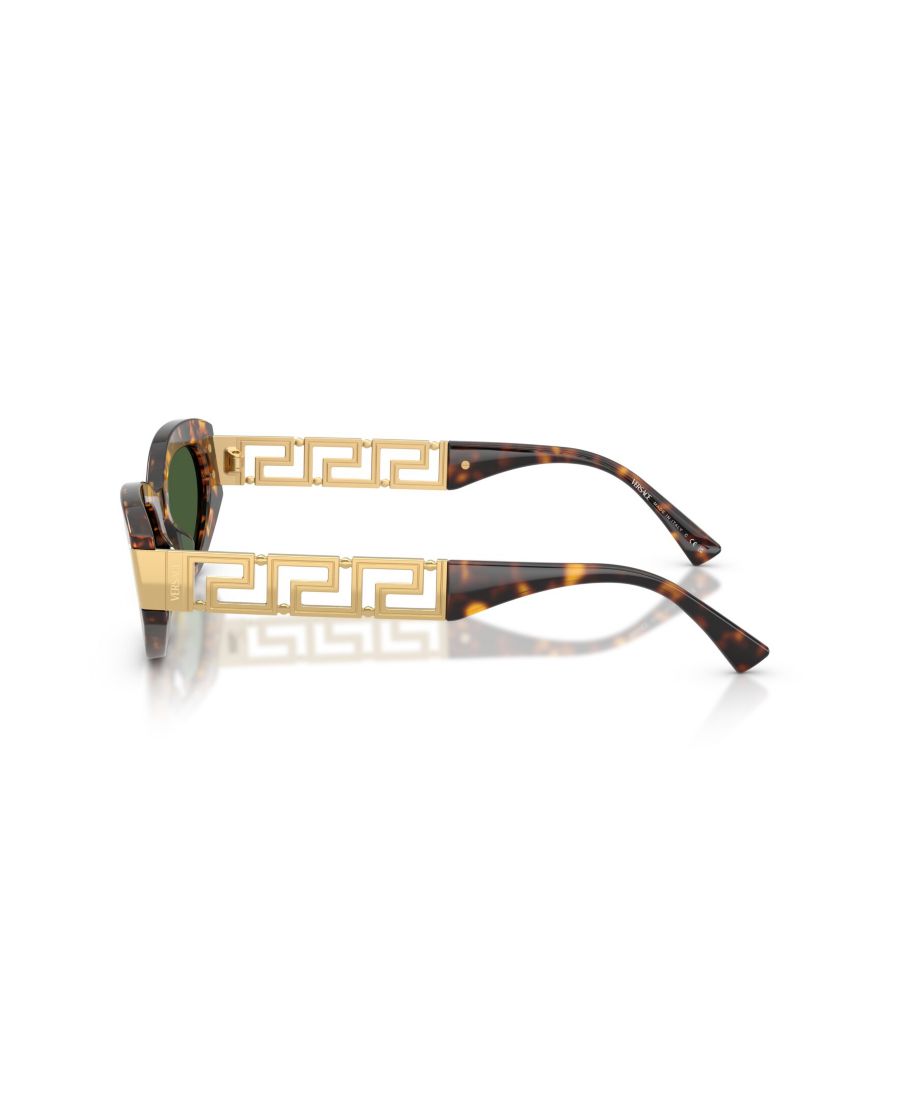 Женские солнцезащитные очки кошачий глаз, VE4501 Versace, Brown Tortoise — фото 3