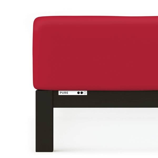 

Простыня schlafgut Pure, 90x40x220 см цвет red deep