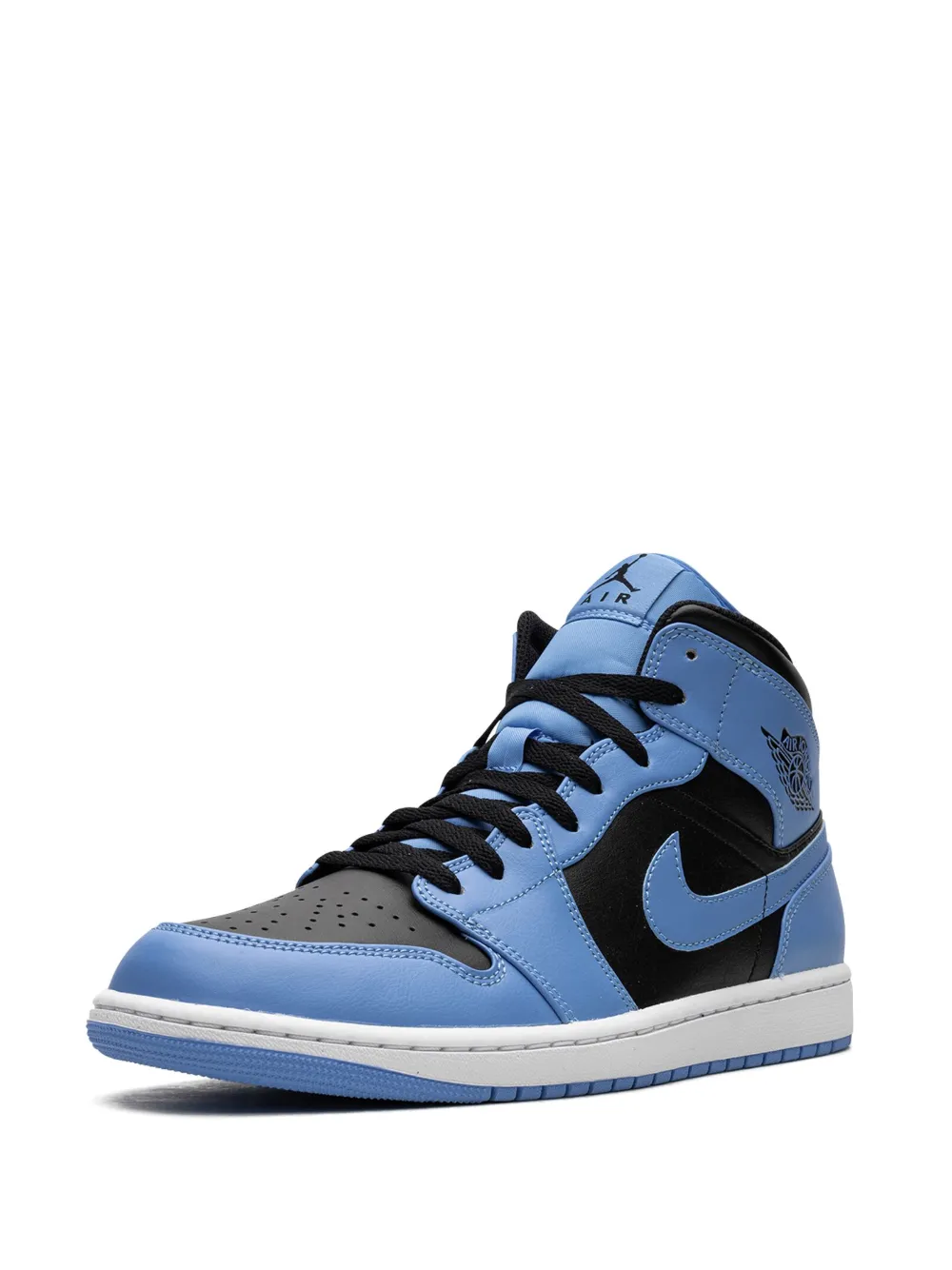 Кроссовки Air  1 Mid University Blue/Black Jordan, синий — фото 4