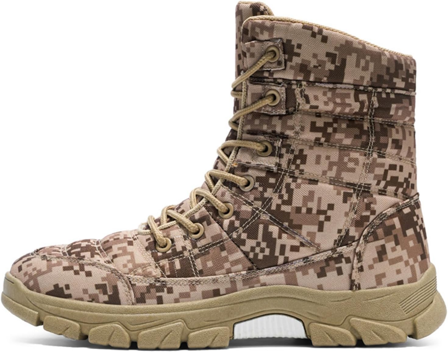 

Мужские походные ботинки Azttoztto, средний верх, для активного отдыха, камуфляжный узор, шнуровка, с толстой подошвой для прогулок по тропам, хаки