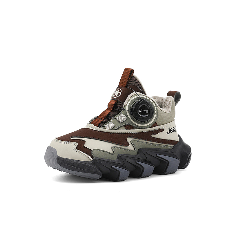 Jeep Кроссовки Mid top Misty Green/Dark Chestnut Brown для детей — фото 3