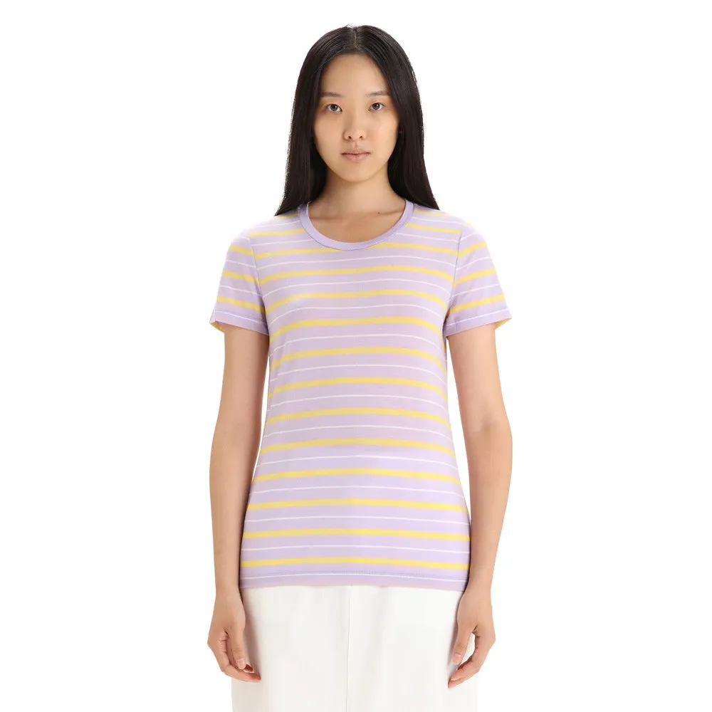 

Футболка с коротким рукавом Icebreaker Merino 125 Cool Lite Wave Stripe, фиолетовый