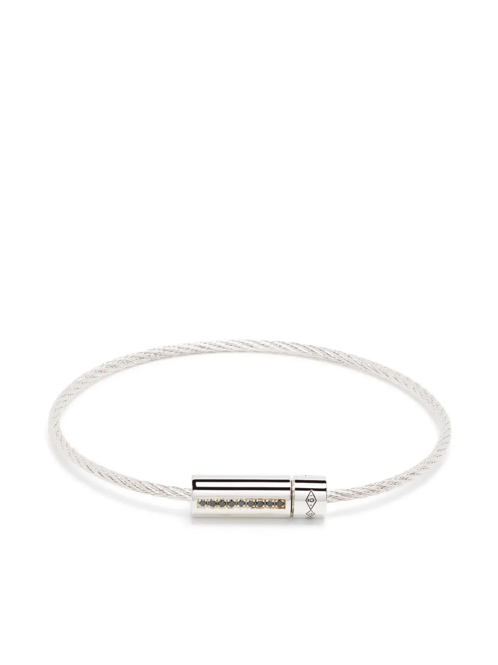 

Браслет Le 7g Cable с бриллиантами Le Gramme, серебяный