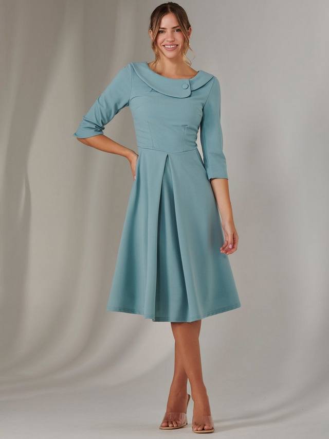

Платье со слоеным воротником Jolie Moi, цвет Duck Egg Blue