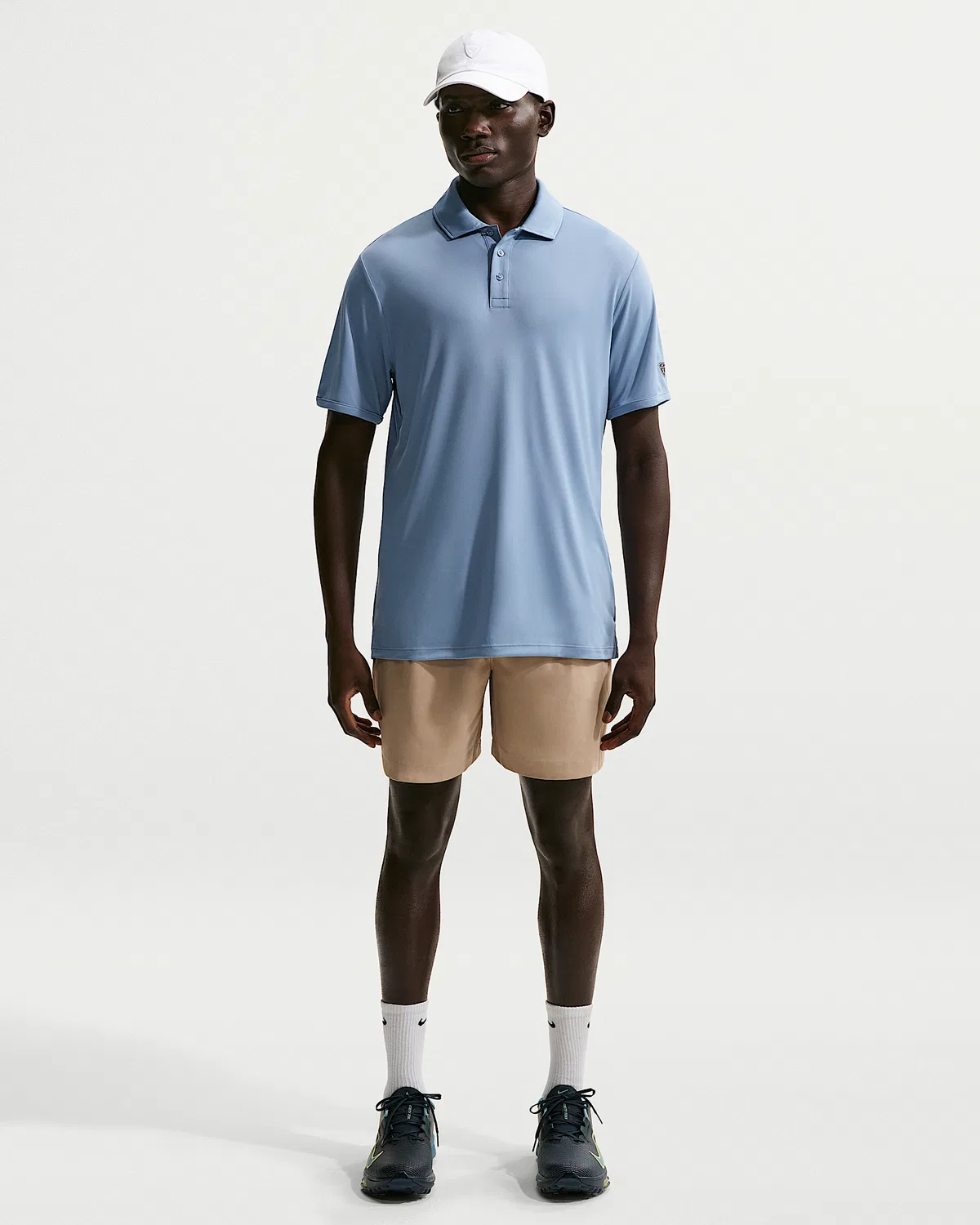 Мужское поло Nike Par Dri-FIT с логотипом на рукаве, Work Blue/Work Blue — фото 3
