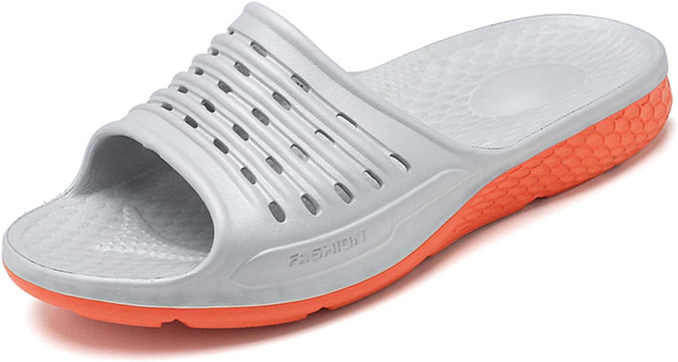 

Мужские тапочки, подушечные тапочки для ванной, с мягкой толстой подошвой Chuumee, оранжевый/серый