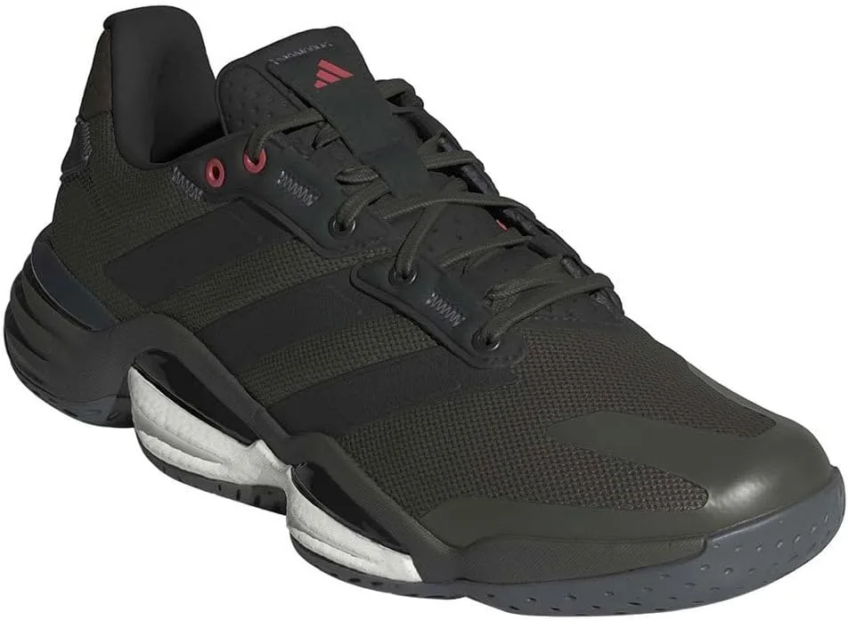 Мужские домашние кроссовки Adidas Stabil 16, черный/зеленый — фото 4