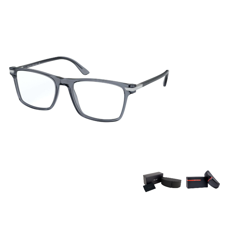 

Оправы для очков Plate Frame прямоугольные мужские серые PRADA, серый