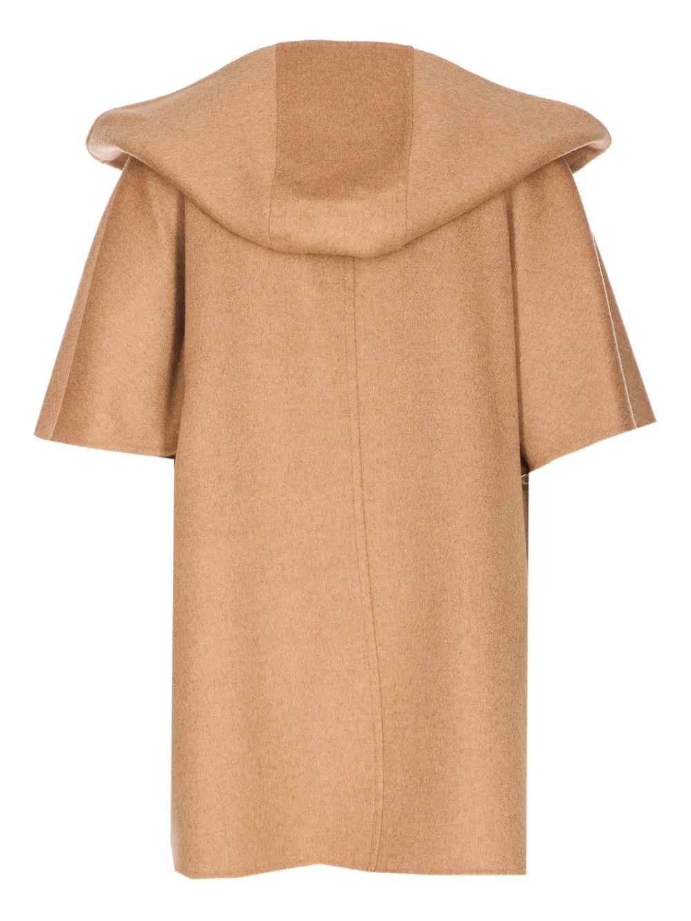 

Накидка с капюшоном и поясом MAX MARA, нейтральный