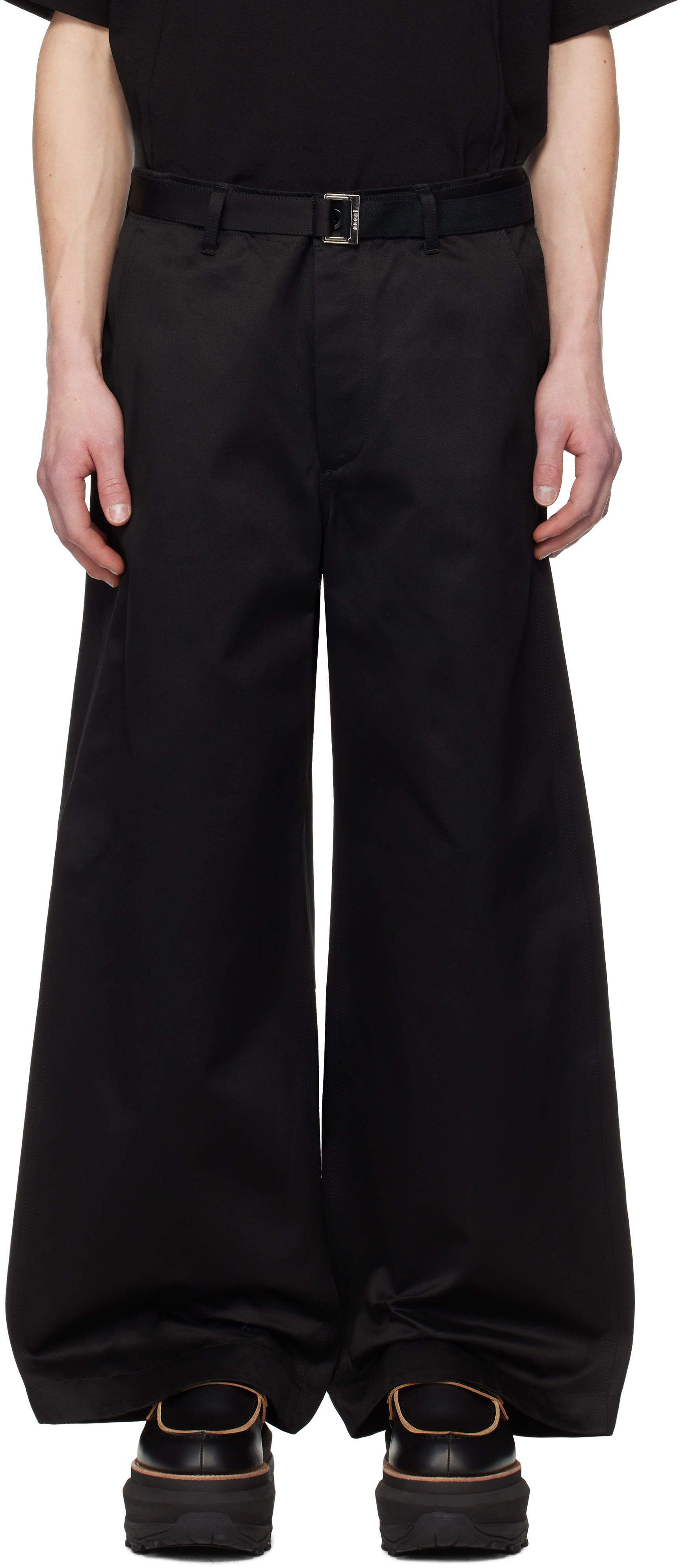 

Брюки чинос из хлопка sacai, черный