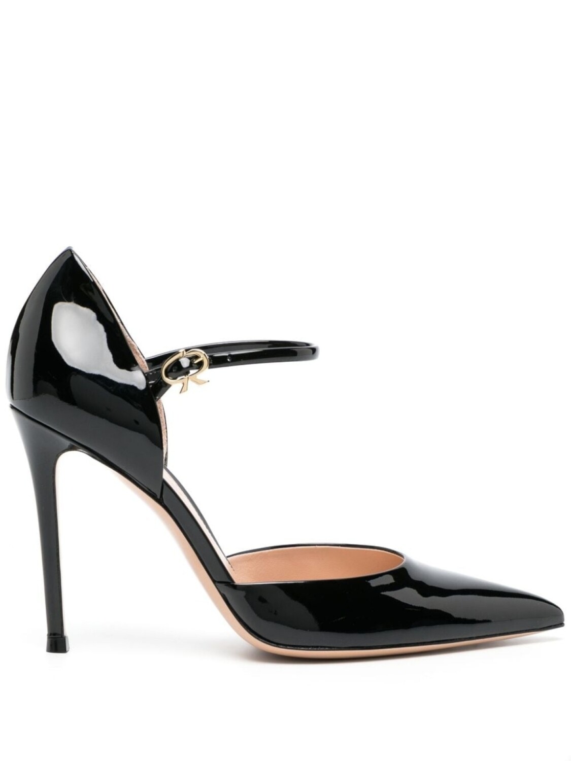 

Gianvito Rossi лакированные туфли Piper Anklet, черный