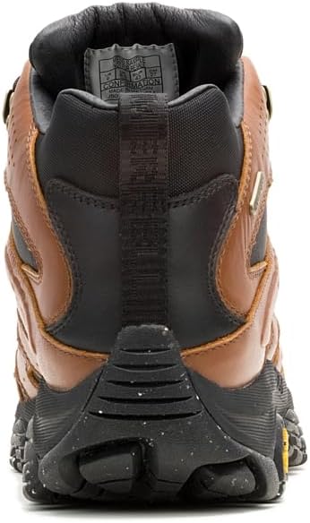Мужские ботинки Merrell Moab 3 Luxe Leather Mid водонепроницаемые, черный/коричневый — фото 4