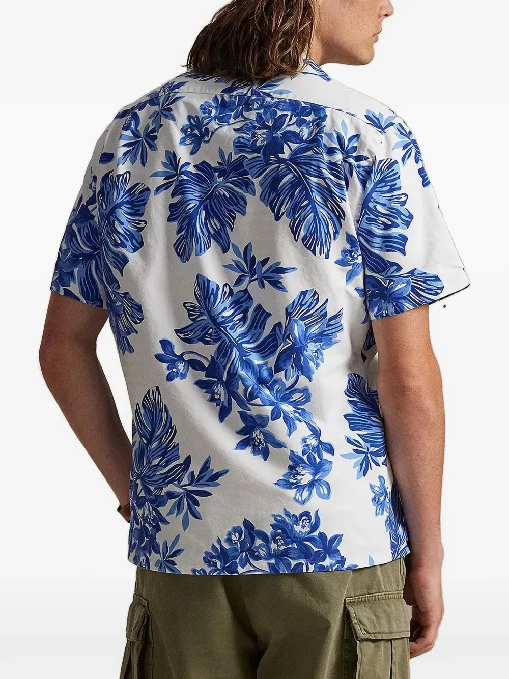 Рубашка с цветочным принтом POLO RALPH LAUREN, белый — фото 3