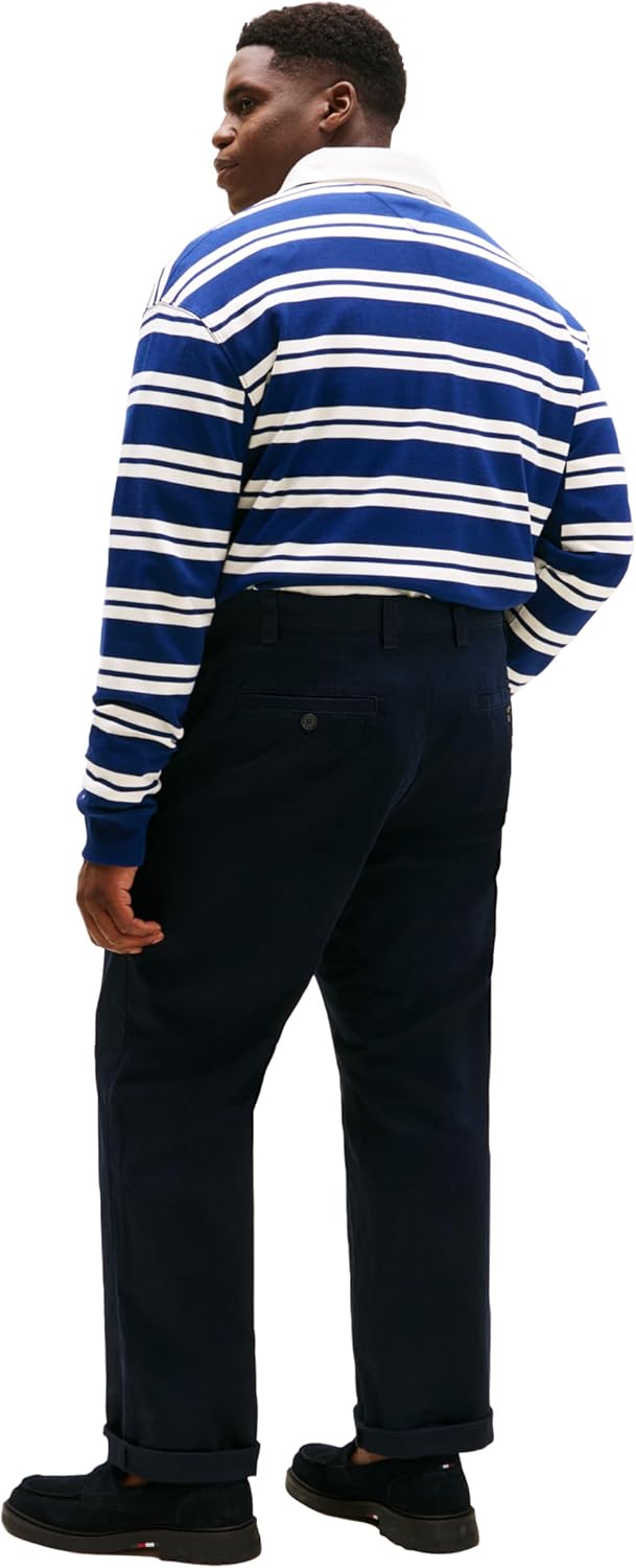 Мужские брюки-чиносы Tommy Hilfiger из эластичного хлопка для больших и высоких мужчин, классический крой, Navy Blazer — фото 4