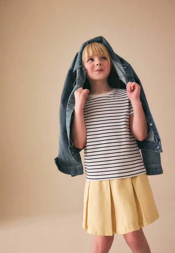 Плиссированная юбка Next, Lemon Yellow — фото 3