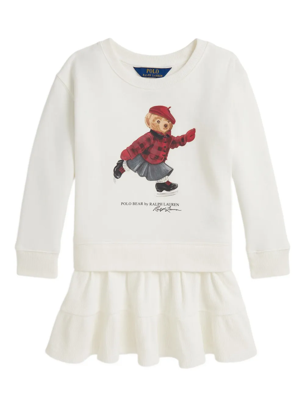 

Платье-толстовка Polo Bear POLO RALPH LAUREN KIDS, белый