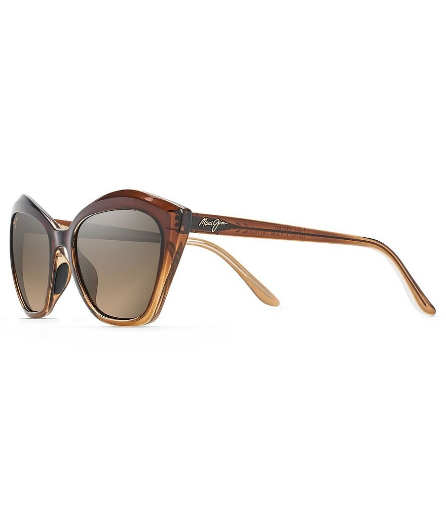 

Солнцезащитные очки Maui Jim Lotus PolarizedPlus2 «кошачий глаз», 56 мм, коричневый
