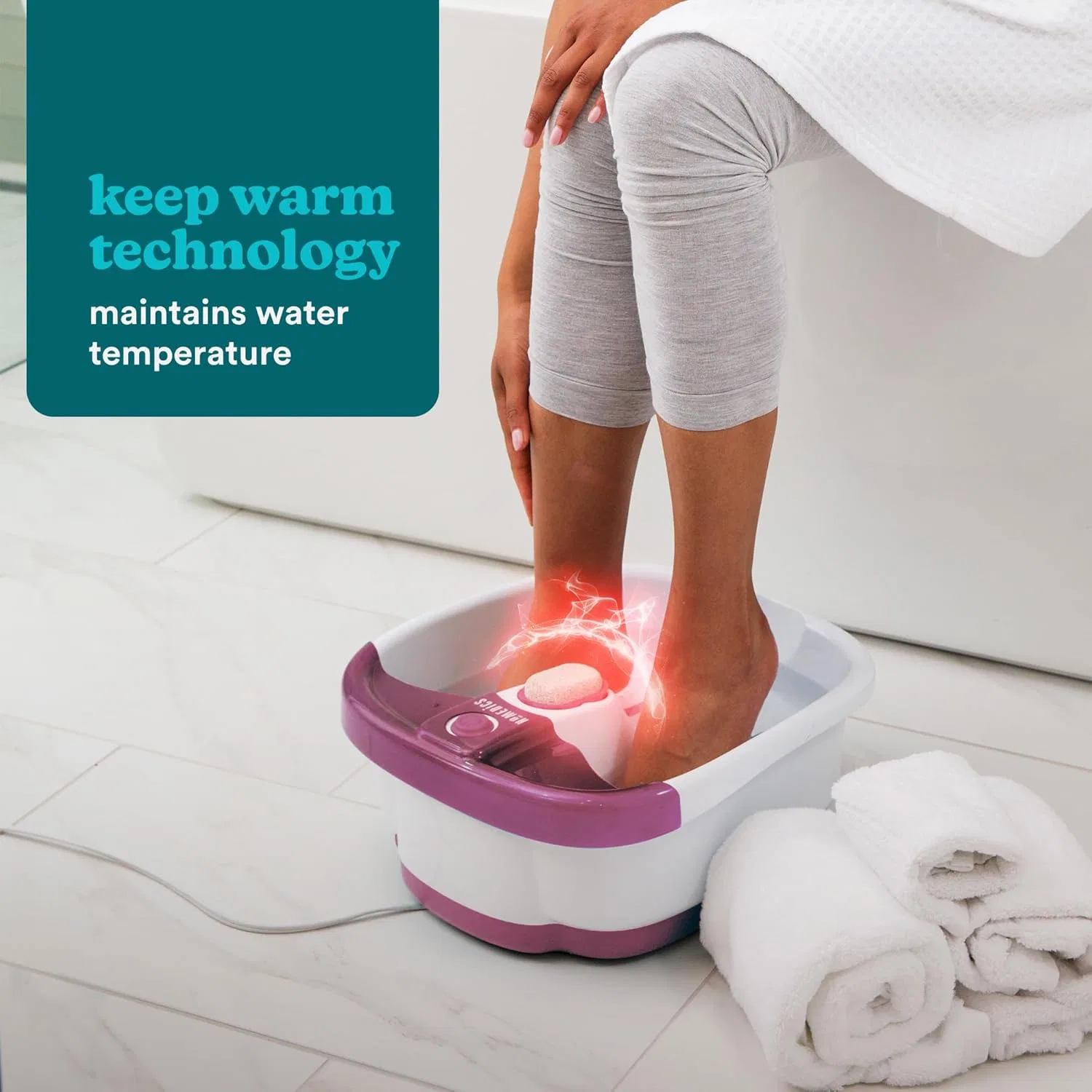Ванночка для ног с массажем HoMedics Bubblemate Footspa Homedics — фото 3