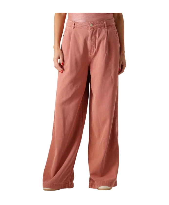 

Широкие брюки из тенселя, розовые Summum Woman, розовый