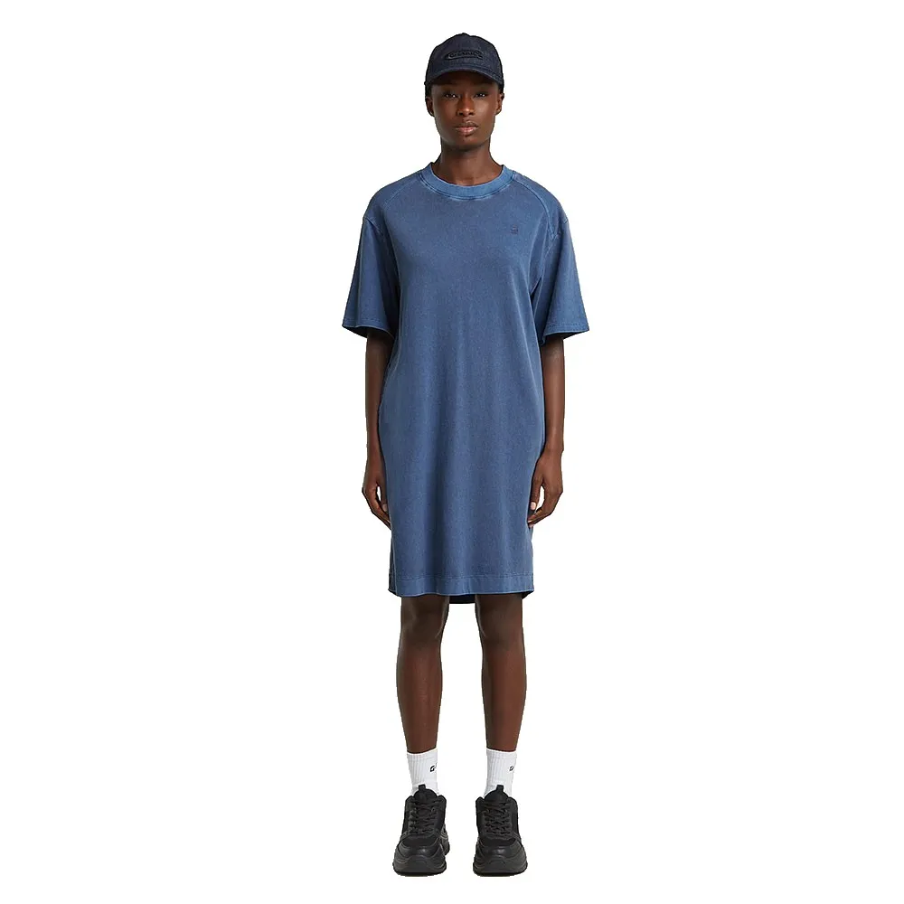 

Платье G-Star Overdyed Saddle Loose short sleeve short, синий