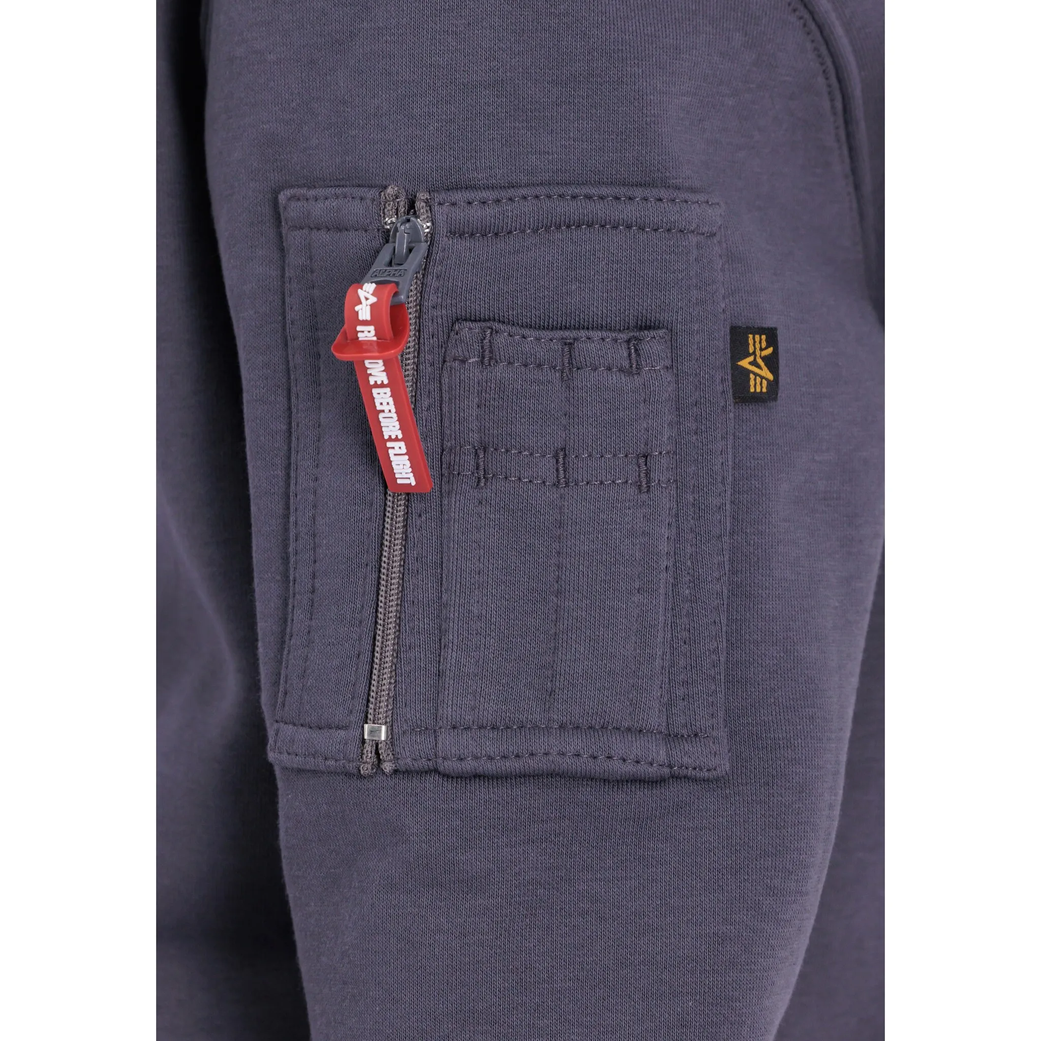 Alpha Industries Свитер «Alpha Industries Kids - Толстовки», цвет greyblack — фото 3
