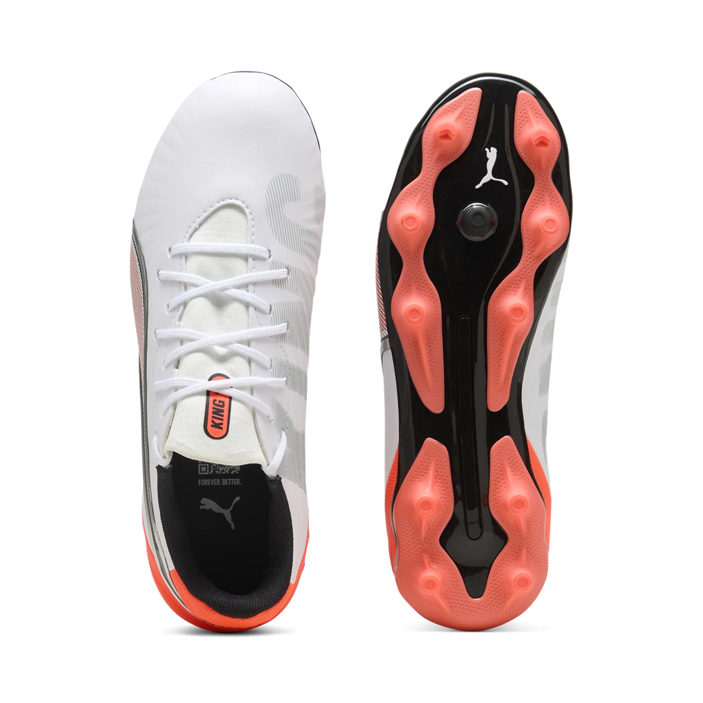Мужские футбольные бутсы KING MATCH FG/AG Jr Puma, белый — фото 3