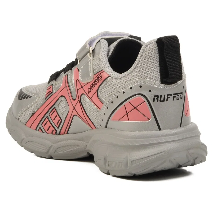 Детские спортивные туфли на липучках Ayk's, Silver Pink, Color: White Lilac — фото 4